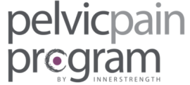 Logo with text: Pelvic pain program by Innerstrength Healthcare